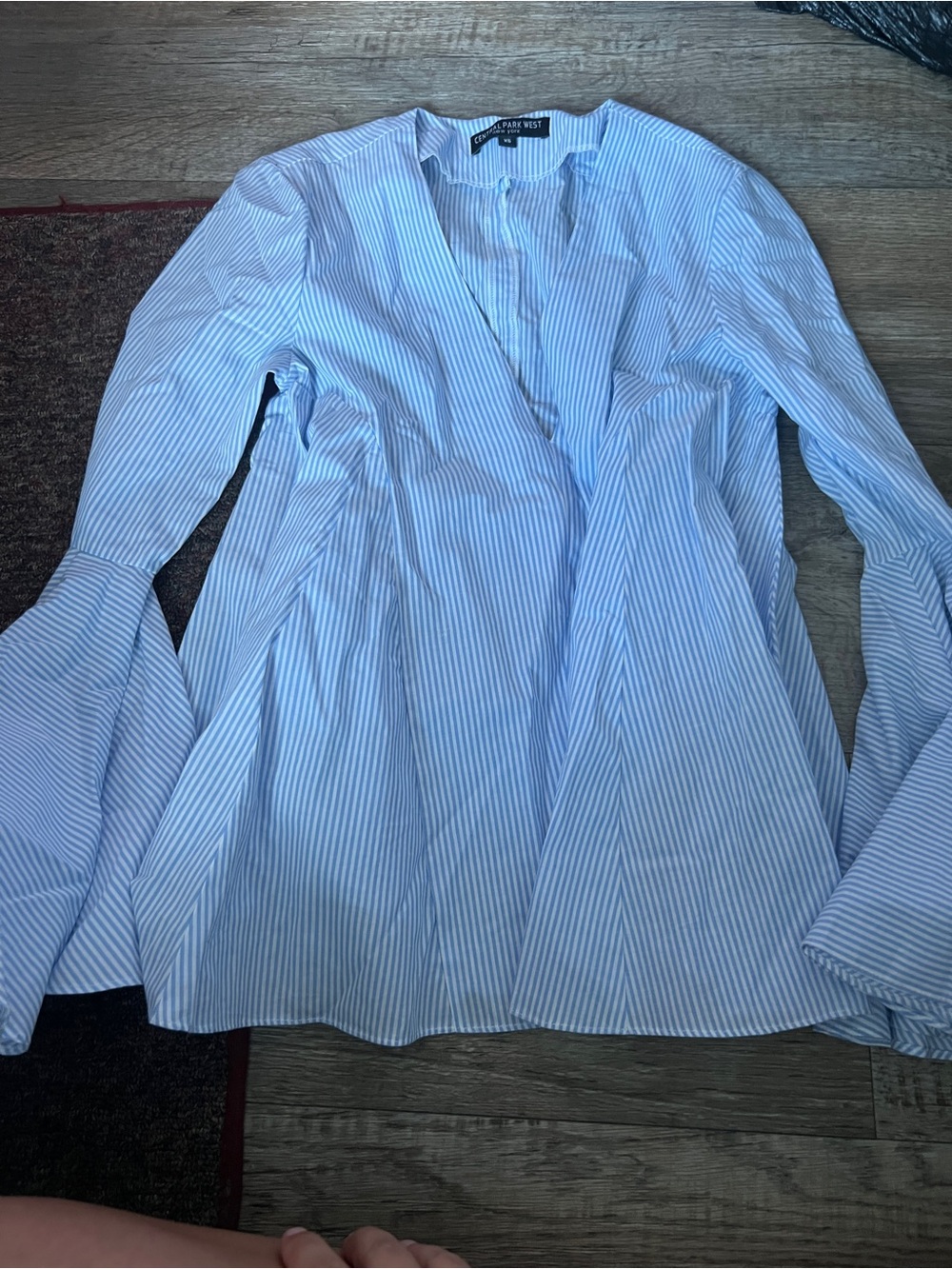 Central Park west striped top xs